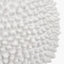 Wrenley Cream Ceramic Sea Urchin Table Lamp Base with Henry 35cm White Handloom Cylinder Lampshade