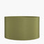 Wrenley Black Ceramic Sea Urchin Table Lamp Base with Harry 35cm Sage Cotton Mix Cylinder Lampshade