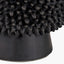 Wrenley Black Ceramic Sea Urchin Table Lamp Base with Henry 35cm Taupe Handloom Cylinder Lampshade