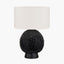 Wrenley Black Ceramic Sea Urchin Table Lamp Base