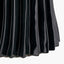 Devony Black Pleated Ceramic Table Lamp Base with Edward 35cm Natural Linen Cylinder Lampshade
