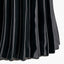 Devony Black Pleated Ceramic Table Lamp Base with Rouen 35cm Taupe Boucle Cylinder Lampshade