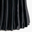 Devony Black Pleated Ceramic Table Lamp Base with Rouen 35cm White Boucle Cylinder Lampshade