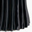 Devony Black Pleated Ceramic Table Lamp Base with Lino 35cm Cinnamon Self Lined Linen Cylinder Lampshade