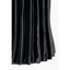 Devony Black Pleated Ceramic Table Lamp Base with Lino 35cm White Self Lined Linen Cylinder Lampshade