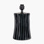 Devony Black Pleated Ceramic Table Lamp Base
