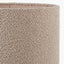 Devony Taupe Pleated Ceramic Table Lamp Base with Rouen 35cm Taupe Boucle Cylinder Lampshade