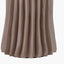 Devony Taupe Pleated Ceramic Table Lamp Base with Lino 35cm Black Self Lined Linen Cylinder Lampshade