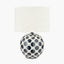 Larisa Black Polka Dot Ceramic Table Lamp Base