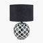 Larisa Black Polka Dot Ceramic Table Lamp Base
