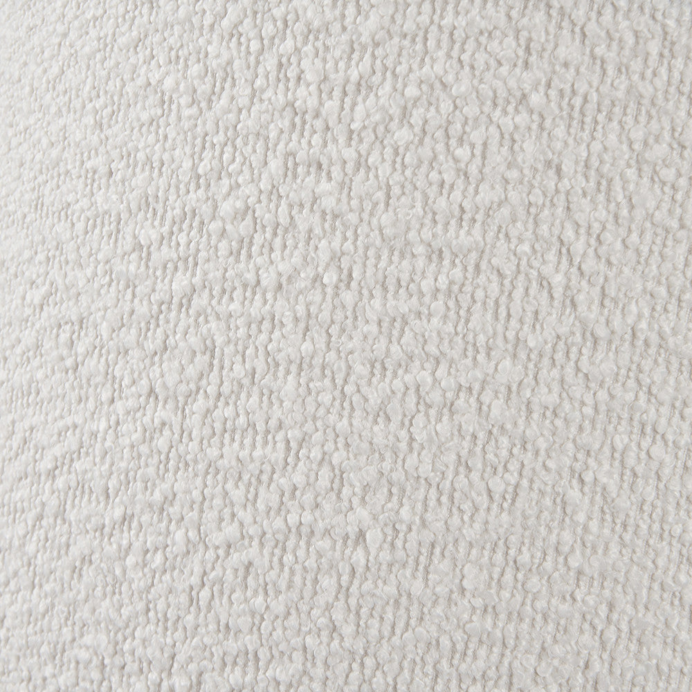 Priscilla Lilac Stripped Ceramic Table Lamp Base with Martigues 35cm White Boucle Tapered Lampshade