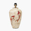 Emerayn Koi Natural Ceramic Table Lamp Base with Henry 40cm Taupe Handloom Cylinder Lampshade