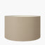 Emerayn Koi Natural Ceramic Table Lamp Base with Henry 40cm Taupe Handloom Cylinder Lampshade