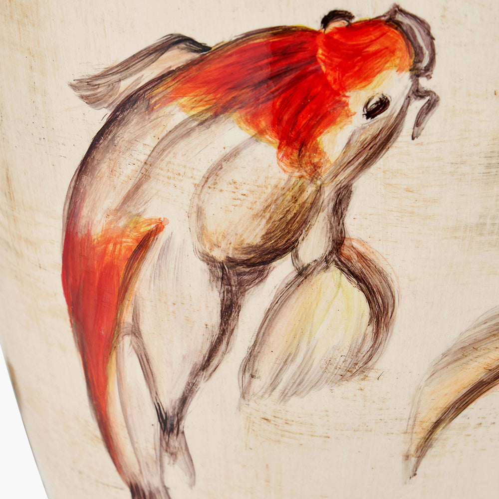 Emerayn Koi Natural Ceramic Table Lamp Base