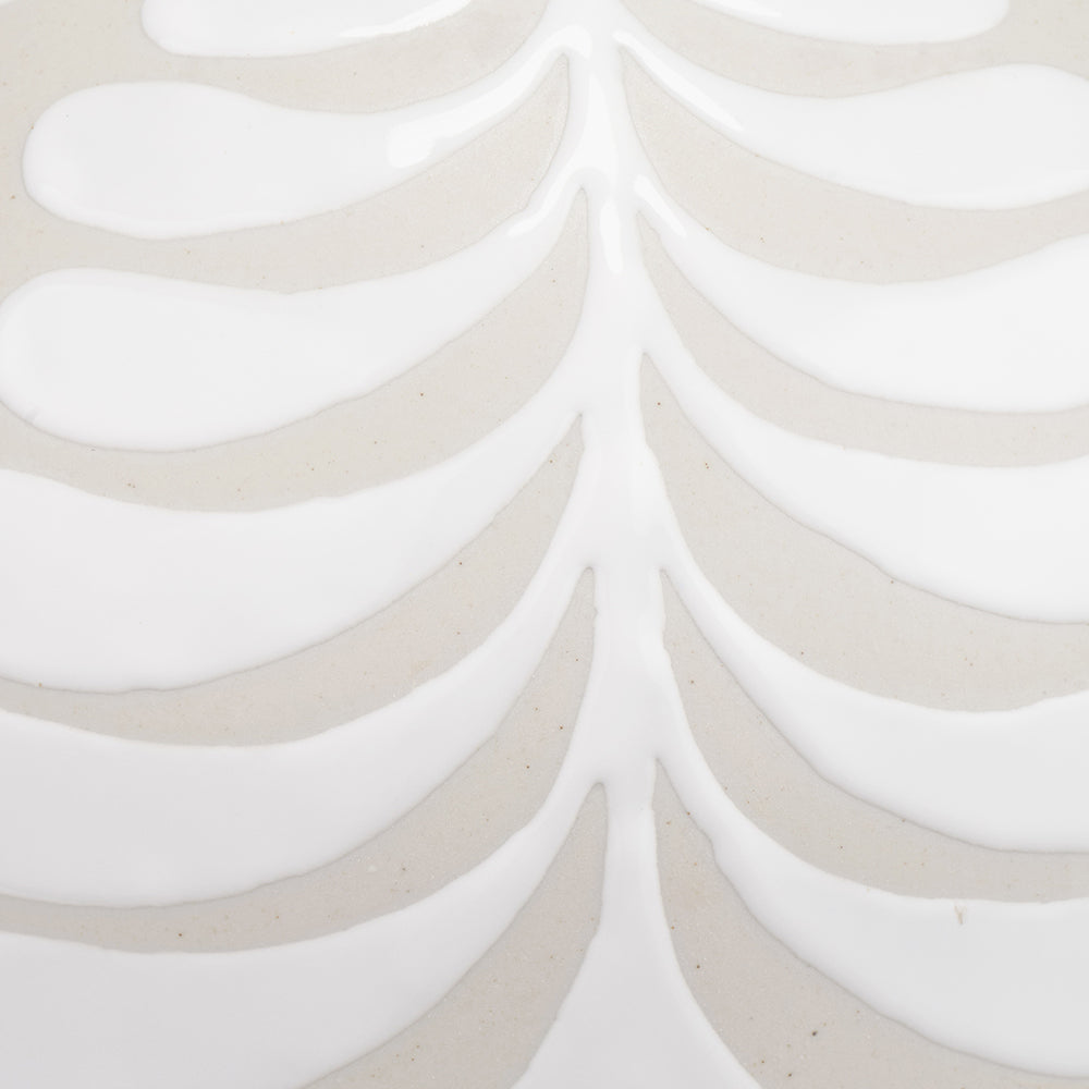 Tania Grey and White Pattern Ceramic Table Lamp Base