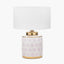 Thea Lillac and Gold Leaf Ceramic Table Lamp Base