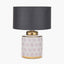 Thea Lillac and Gold Leaf Ceramic Table Lamp Base