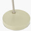 Benedict Sage and Brushed Silver Metal Table Lamp