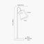 Theia Black and Brushed Brass Task Table Lamp