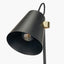 Theia Black and Brushed Brass Task Table Lamp