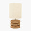 Amir Natural Mango Wood 3 Pebble Table Lamp