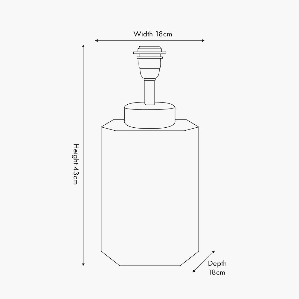 Raya Cinnamon and White Hand Painted Metal Table Lamp Base
