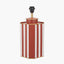 Raya Cinnamon and White Hand Painted Metal Table Lamp Base