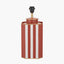 Raya Cinnamon and White Hand Painted Metal Table Lamp Base