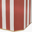 Raya Cinnamon and White Hand Painted Metal Table Lamp Base