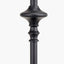 Emilio Matt Black Candlestick Table Lamp Base with Izara 35cm Racing Green Ikat Patterned Mushroom Pleat Tapered Lampshade