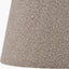 Emilio Matt Black Candlestick Table Lamp Base with Martigues 40cm Taupe Boucle Tapered Lampshade