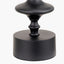 Emilio Matt Black Candlestick Table Lamp Base with Floressa 35cm Red Floral Patterned Mushroom Pleat Tapered Lamp Shade
