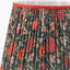 Emilio Matt Black Candlestick Table Lamp Base with Floressa 35cm Red Floral Patterned Mushroom Pleat Tapered Lamp Shade