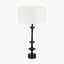 Emilio Matt Black Candlestick Table Lamp Base } OUTLET