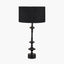 Emilio Matt Black Candlestick Table Lamp Base } OUTLET