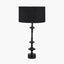 Emilio Matt Black Candlestick Table Lamp Base