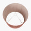 Benio Matt Black Metal Spherical Table Lamp Base with Vienna 35cm Red Chevron Mushroom Pleat Lampshade