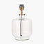 Josie Clear Glass and Antique Brass Metal Table Lamp Base with Lino 30cm Black Self Lined Linen Cylinder Lampshade