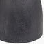 Corella Black Mango Wood Curved Table Lamp Base with Izara 40cm Cinnamon Ikat Patterned Mushroom Pleat Tapered Lampshade