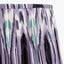 Corella Black Mango Wood Curved Table Lamp Base with Izara 40cm Lilac Ikat Patterned Mushroom Pleat Tapered Lampshade