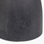 Corella Black Mango Wood Curved Table Lamp Base with Lino 40cm White Self Lined Linen Cylinder Lampshade