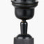 Corella Black Mango Wood Curved Table Lamp Base