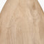 Corella Natural Mango Wood Curved Table Lamp Base with Lino 40cm White Self Lined Linen Cylinder Lampshade