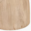 Corella Natural Mango Wood Curved Table Lamp Base with Lino 40cm White Self Lined Linen Cylinder Lampshade