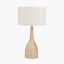 Corella Natural Mango Wood Curved Table Lamp Base
