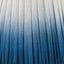Corella Chocolate Brown Mango Wood Curved Table Lamp Base with Scallop 40cm Blue Ombre Soft Pleated Tapered Lampshade