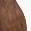 Corella Chocolate Brown Mango Wood Curved Table Lamp Base with Scallop 40cm Taupe Ombre Soft Pleated Tapered Lampshade