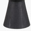 Koa Black Mango Wood Contemporary Table Lamp Base with Edward 35cm Natural Linen Cylinder Lampshade