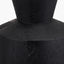 Koa Black Mango Wood Contemporary Table Lamp Base with Lino 35cm Black Self Lined Linen Cylinder Lampshade
