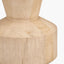 Koa Natural Mango Wood Contemporary Table Lamp Base with Edward 35cm Pistachio Green Linen Cylinder Lampshade